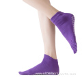 wholesale five toes colorful cotton yoga grip socks